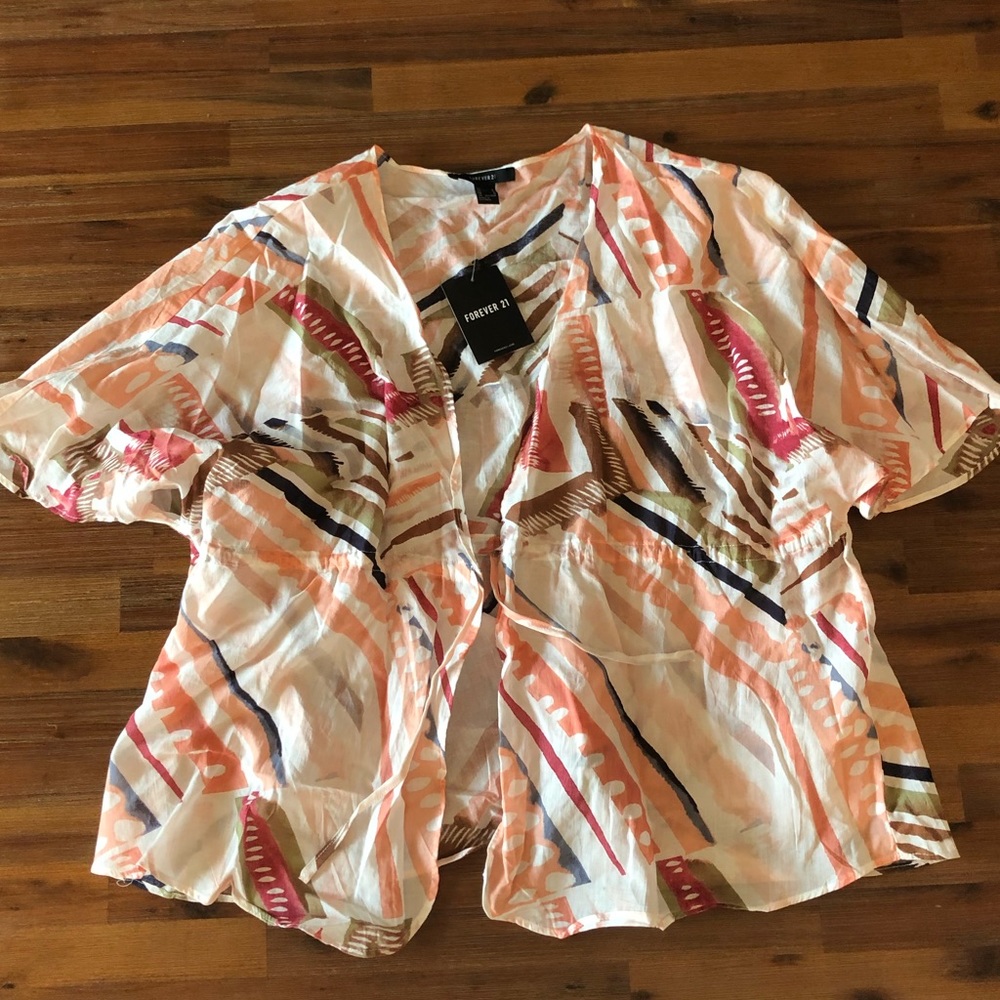 NWT Forever 21 cover up/blouse - size M